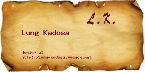 Lung Kadosa névjegykártya